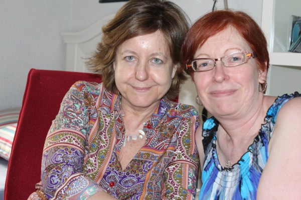 Rosa & me beaming over Pedro's music and the delight of finally meeting.