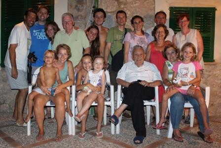 With my Spanish family on my final night in Spain.