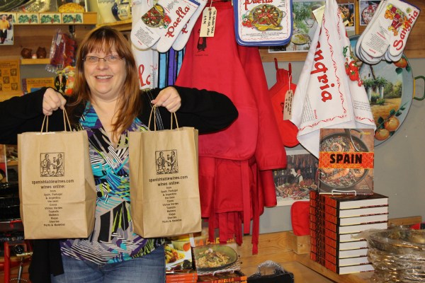 A successful shopping trip at The Spanish Table.