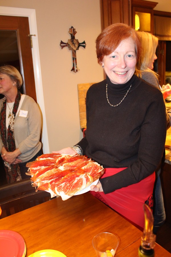 Pan Amb Oli, served with Iberian ham, a Spanish delicacy.