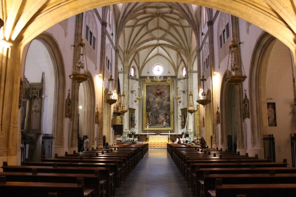 Inside my first church in Spain, San Jerónimo el Real, in Madrid.