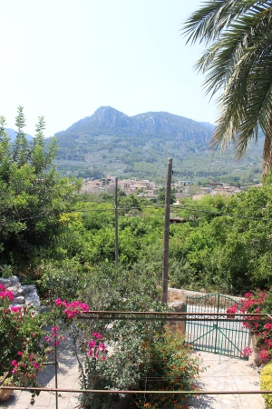 The view from my bedroom window in Sóller.