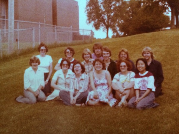 The spring of our freshman year at Monmouth College.